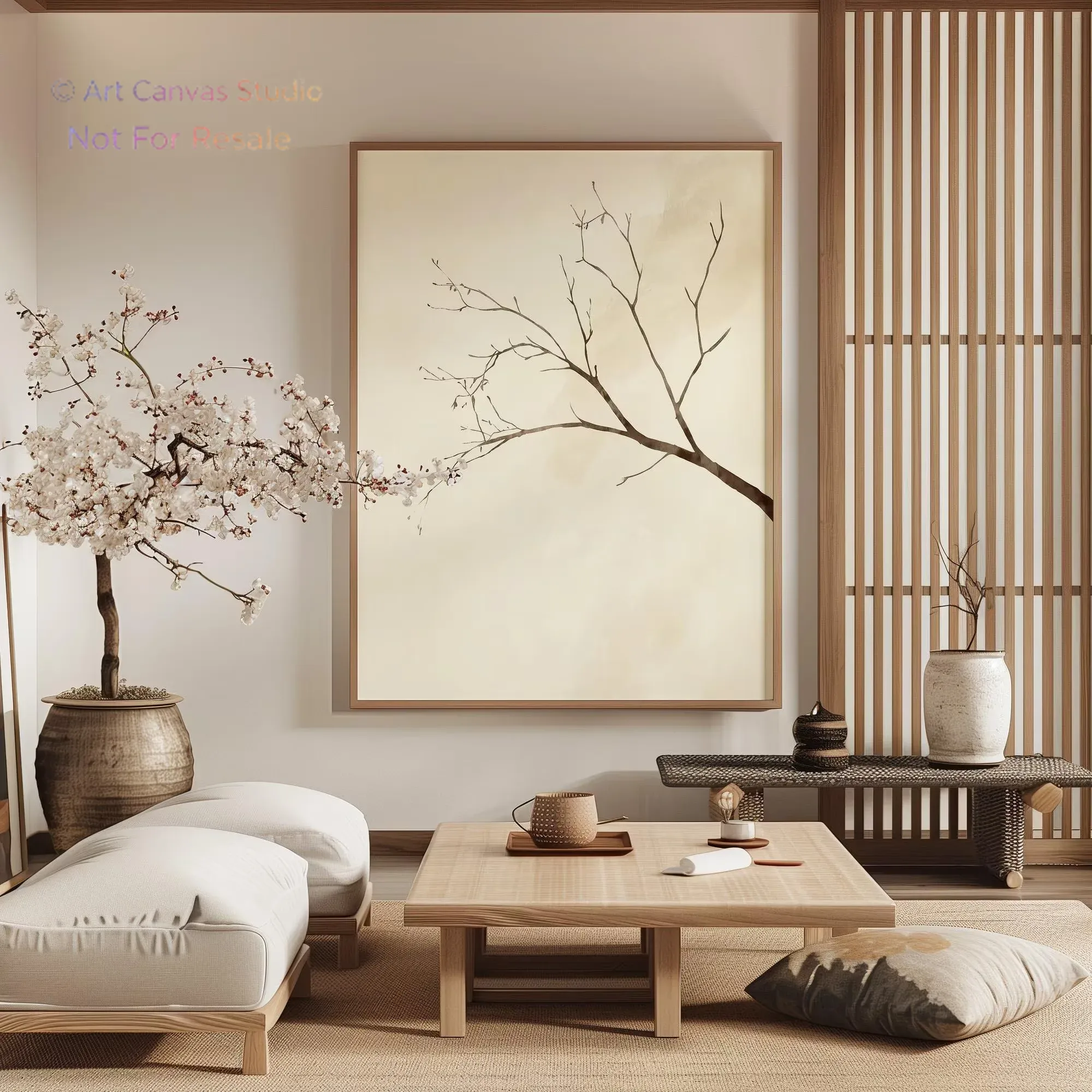 Interior Design Usa - İç mekan duvar sanatı, Wabi-sabi tarzı,