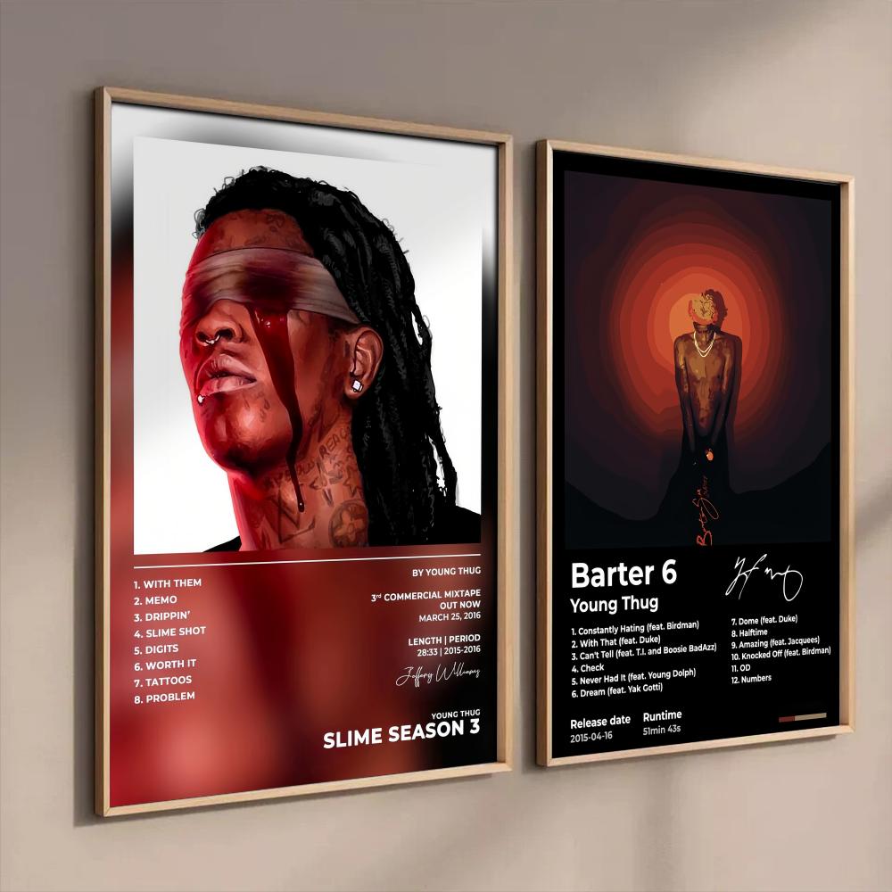 Interior Design Poster - Hip Hop Rapçi Y-Young Thug Posteri