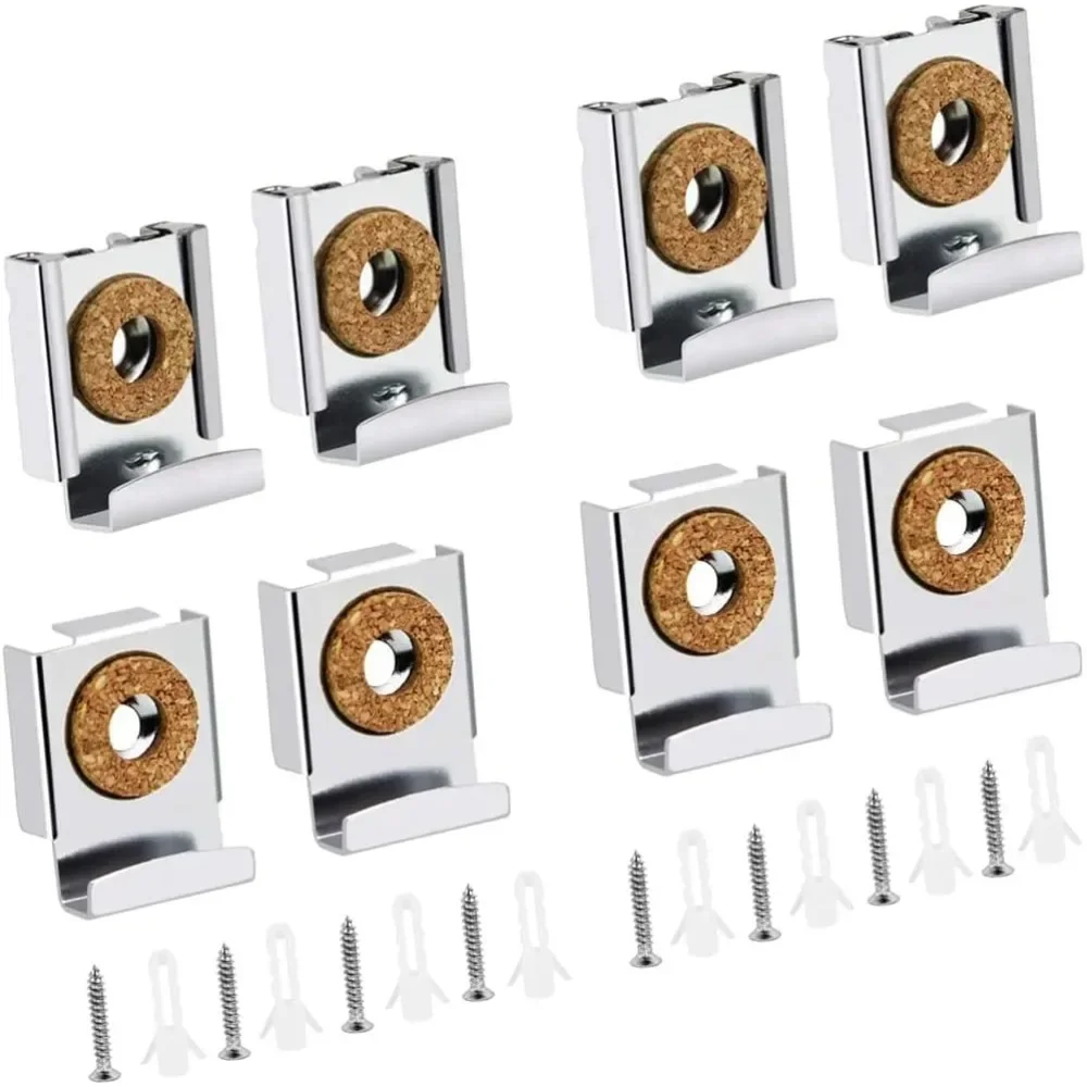 Rattan Mirror Round - 4 adet Krom Ayna Duvar Asılı