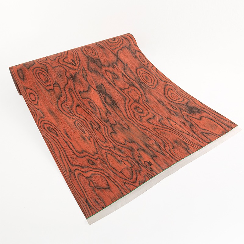 Interior Design Modern - 58x250cm Egzotik Kırmızı Burl İşlenmiş Ahşap
