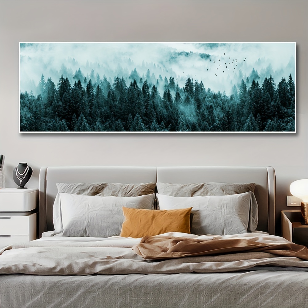 Interior Design Sketch - 1 adet çerçevesiz İskandinav Minimalist sisli