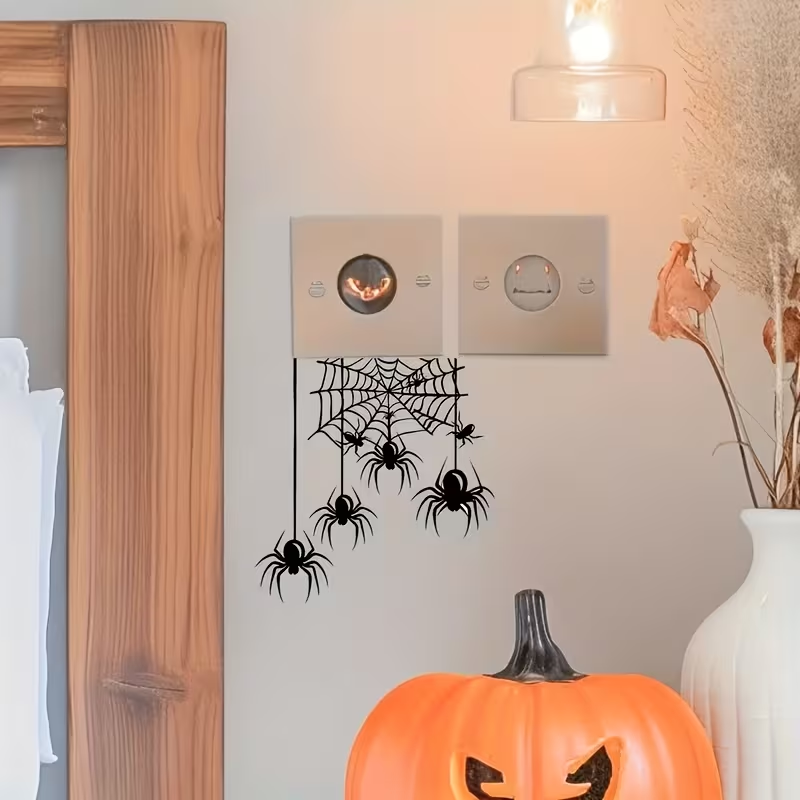 Interior Design Web - 1 adet Cadılar Bayramı Örümcek Anahtar