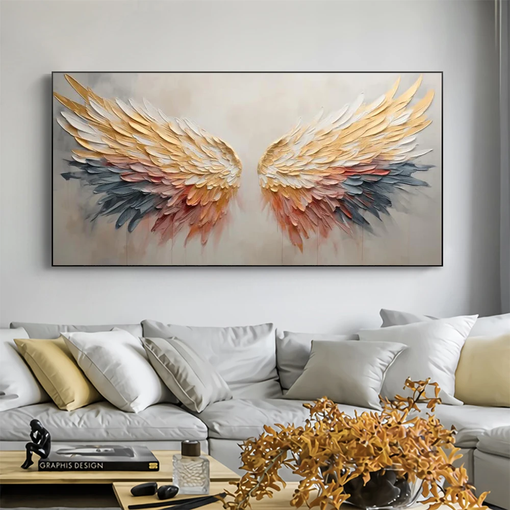 Renkli soyut melek kanat yağlı - Interior Design Sketch incelemesi ve fiyatı
