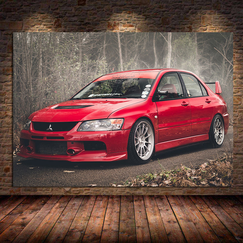 Supercar Posterler Lancer Evo  - Interior Design Sketch incelemesi ve fiyatı