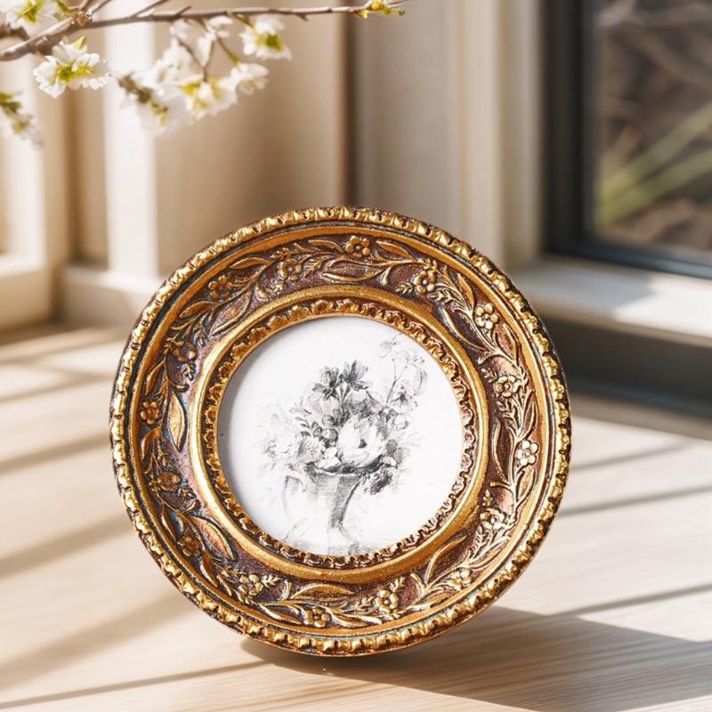 Antik Bronz Altın Yuvarlak Fot - Rattan Mirror Round incelemesi ve fiyatı