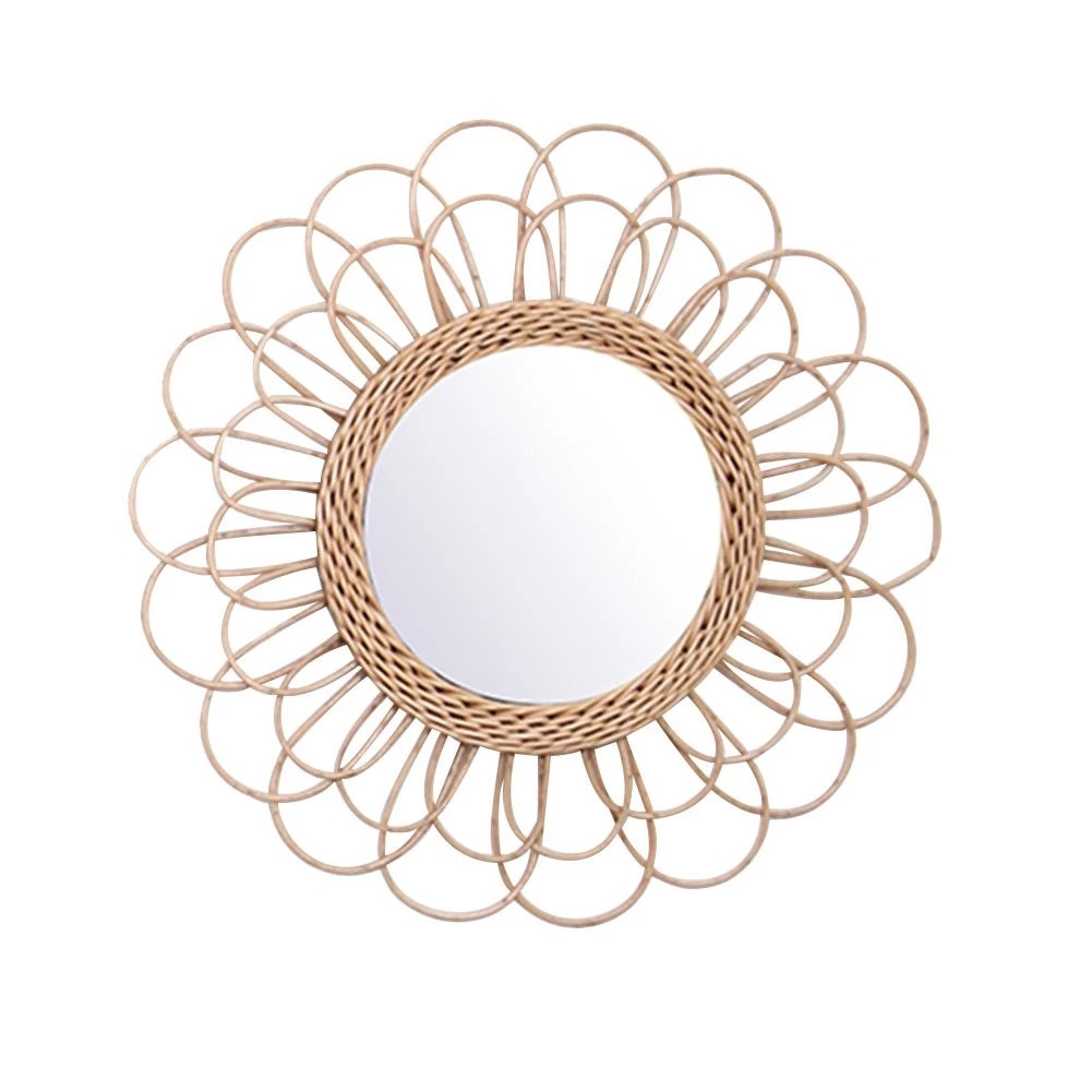 Rattan Ayna Yenilikçi Ev Sanat - Rattan Mirror Round incelemesi ve fiyatı