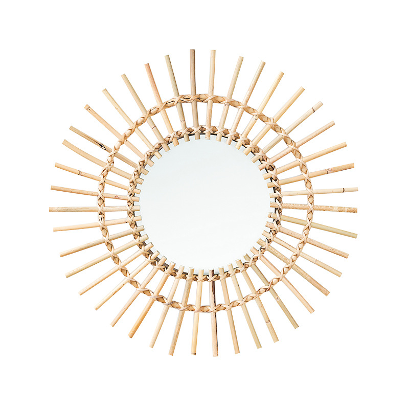 Rattan askılı duvar aynası, İs - Rattan Mirror Round incelemesi ve fiyatı