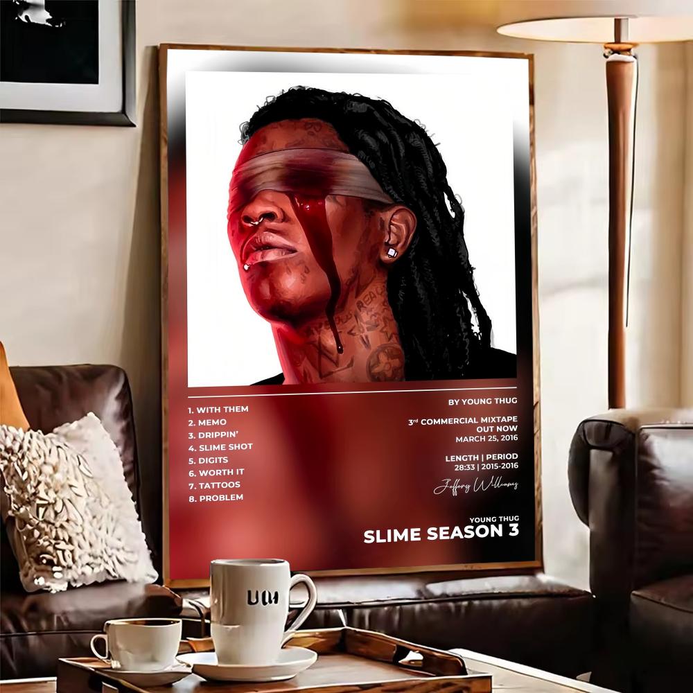 Hip Hop Rapçi Y-Young Thug Pos - Interior Design Poster incelemesi ve fiyatı
