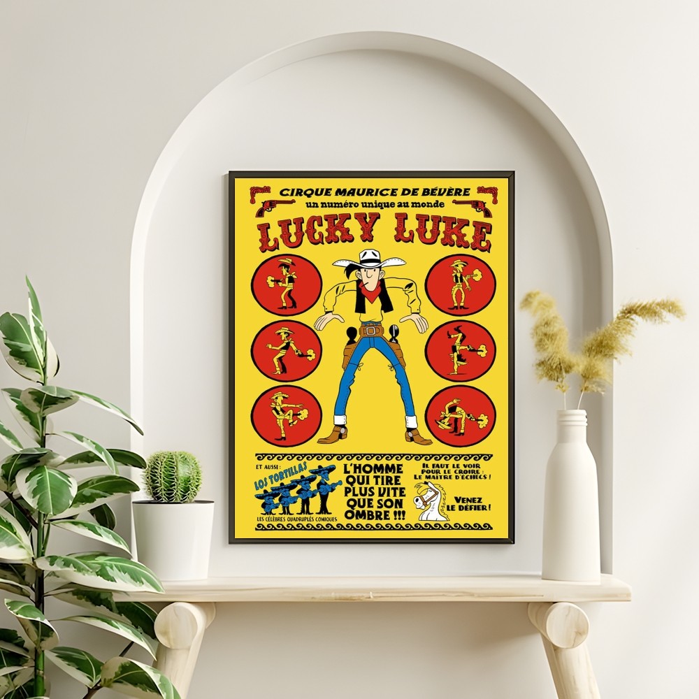 Vintage Komik Şanslı L-Luke Po - Interior Design Poster incelemesi ve fiyatı