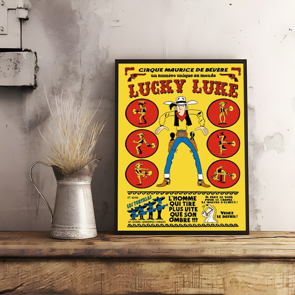 Vintage Komik Şanslı L-Luke Po - Interior Design Poster incelemesi ve fiyatı