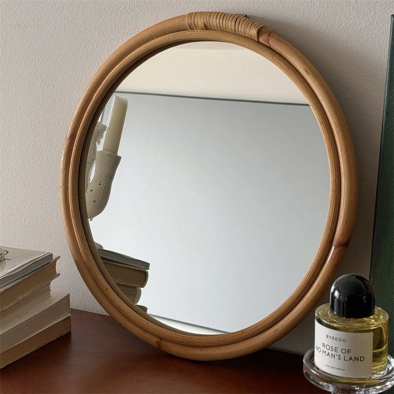 Ortaçağ Rattan Ayna Makyaj Ayn - Rattan Mirror Round incelemesi ve fiyatı
