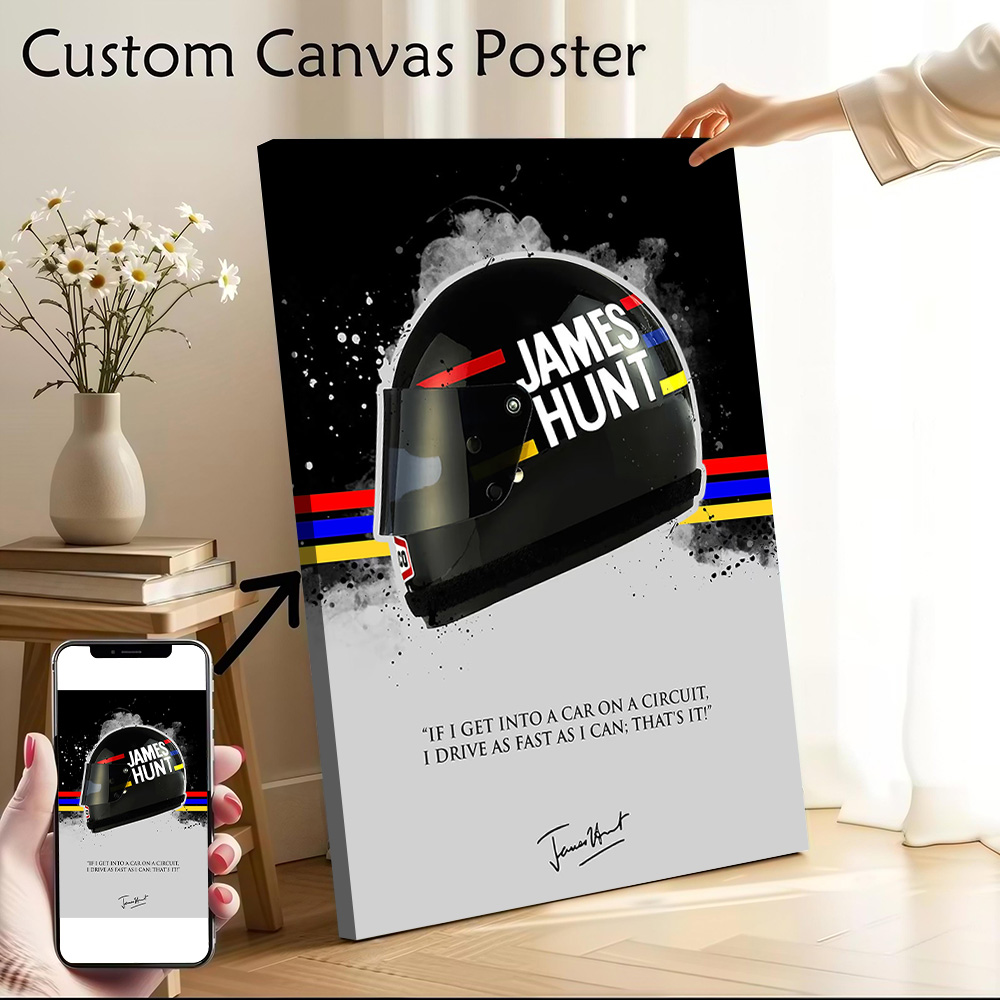 JAMES HUNT Alıntı Baskılı Tuva - Interior Design Modern incelemesi ve fiyatı