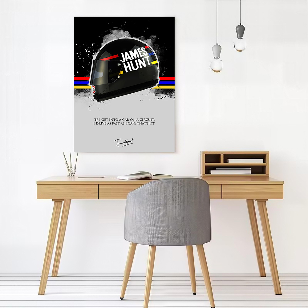 JAMES HUNT Alıntı Baskılı Tuva - Interior Design Modern incelemesi ve fiyatı