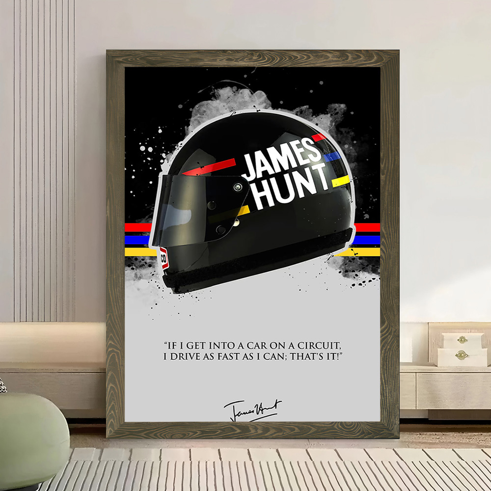 JAMES HUNT Alıntı Baskılı Tuva - Interior Design Modern incelemesi ve fiyatı