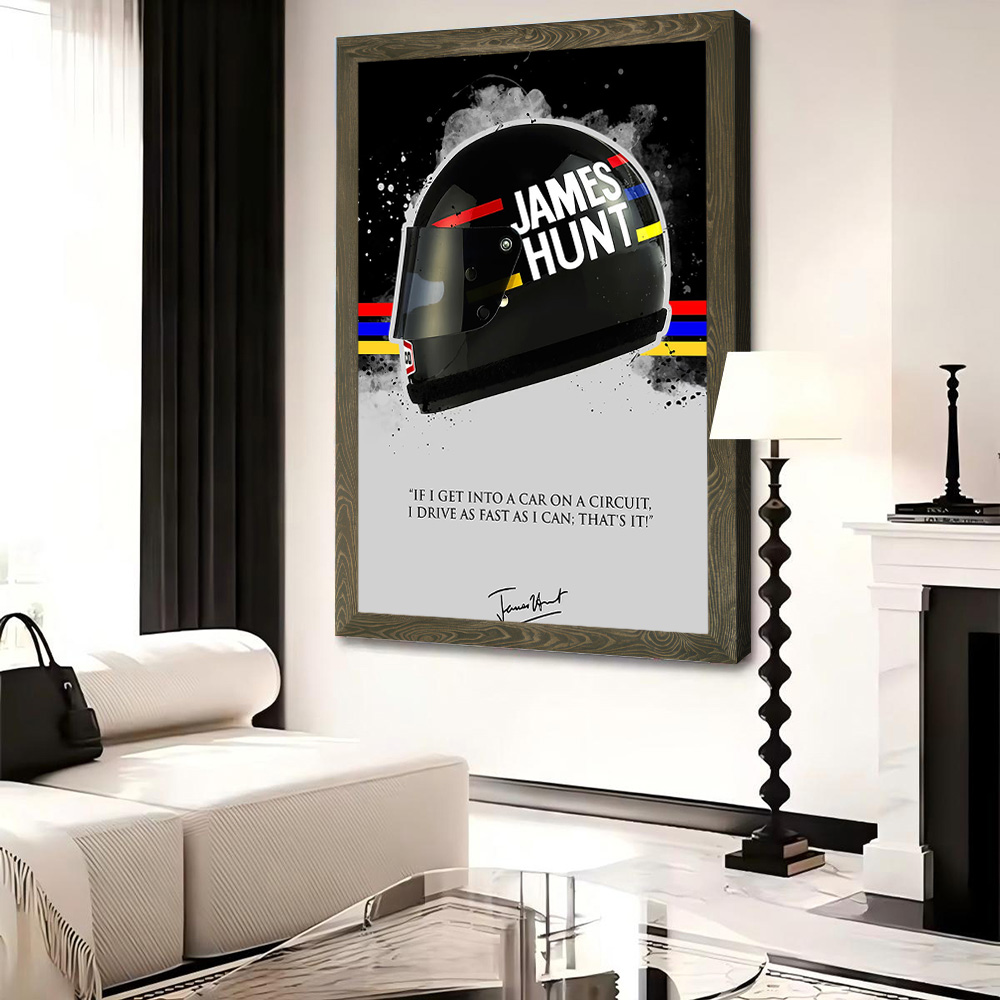 JAMES HUNT Alıntı Baskılı Tuva - Interior Design Modern incelemesi ve fiyatı