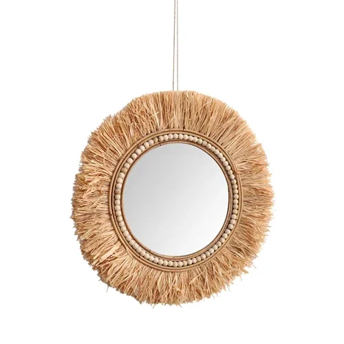Rattan Dekoratif Aynalar Banyo - Rattan Mirror Round incelemesi ve fiyatı