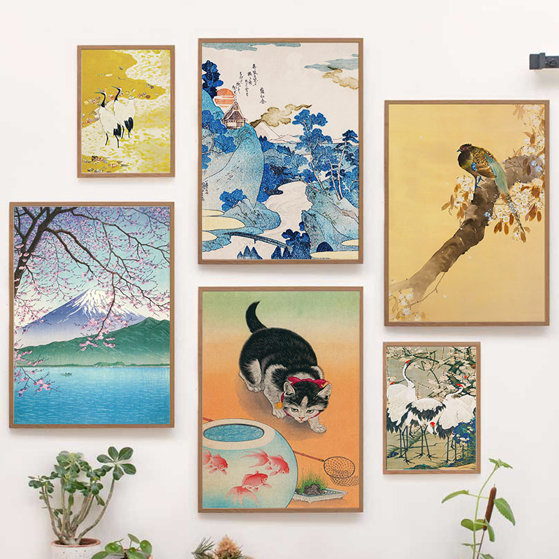 Japon Katsushika Hokusai tuval - Interior Design Modern incelemesi ve fiyatı