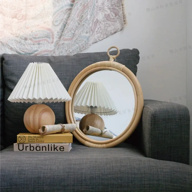 Yuvarlak Retro Rattan Ayna Bam - Rattan Mirror Round incelemesi ve fiyatı