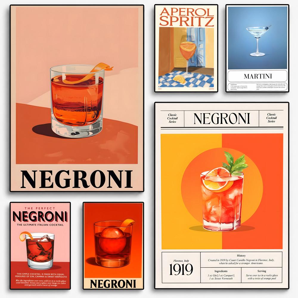 Retro Modern Klasik Negroni Ko - Interior Design Poster incelemesi ve fiyatı